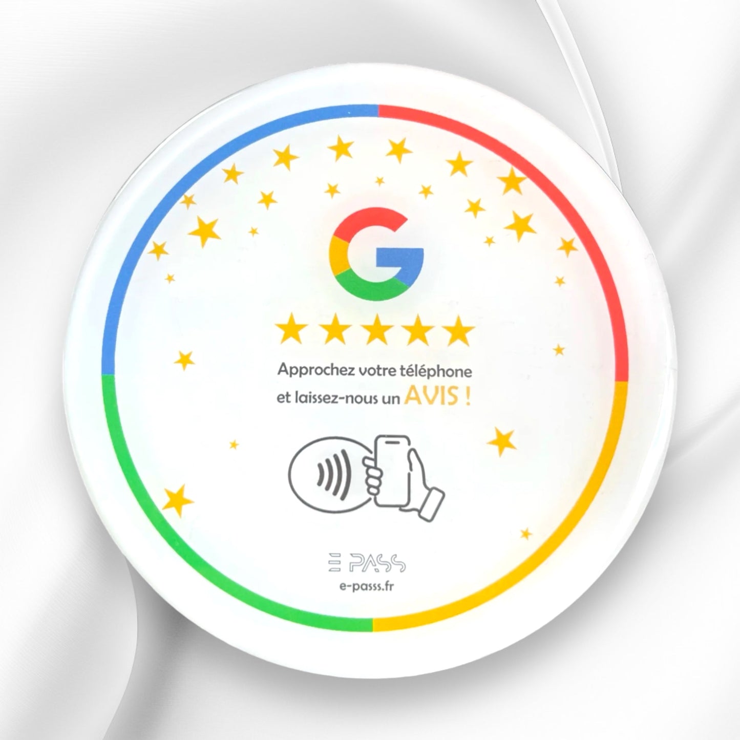 Plaque d'avis NFC Google