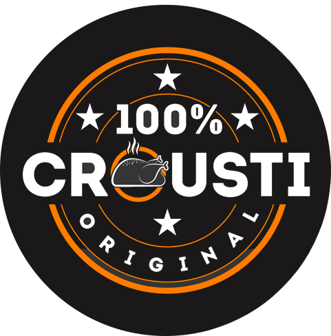 Logo de 100% Crousti original