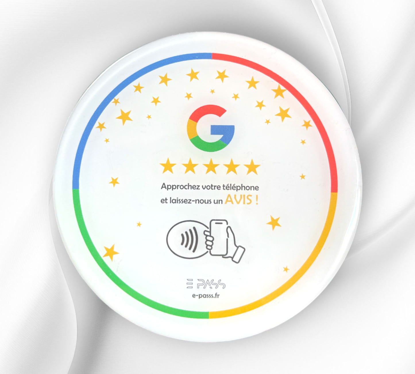 Plaque d'avis NFC Google