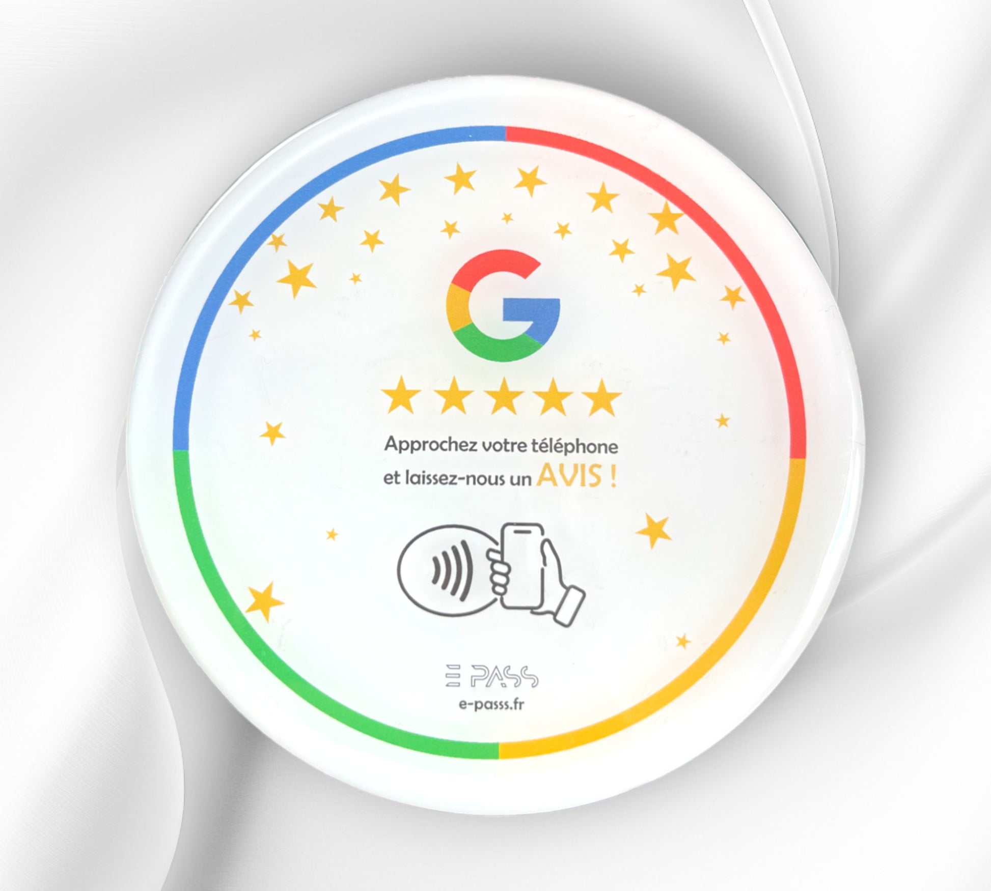 Plaque d'avis NFC Google